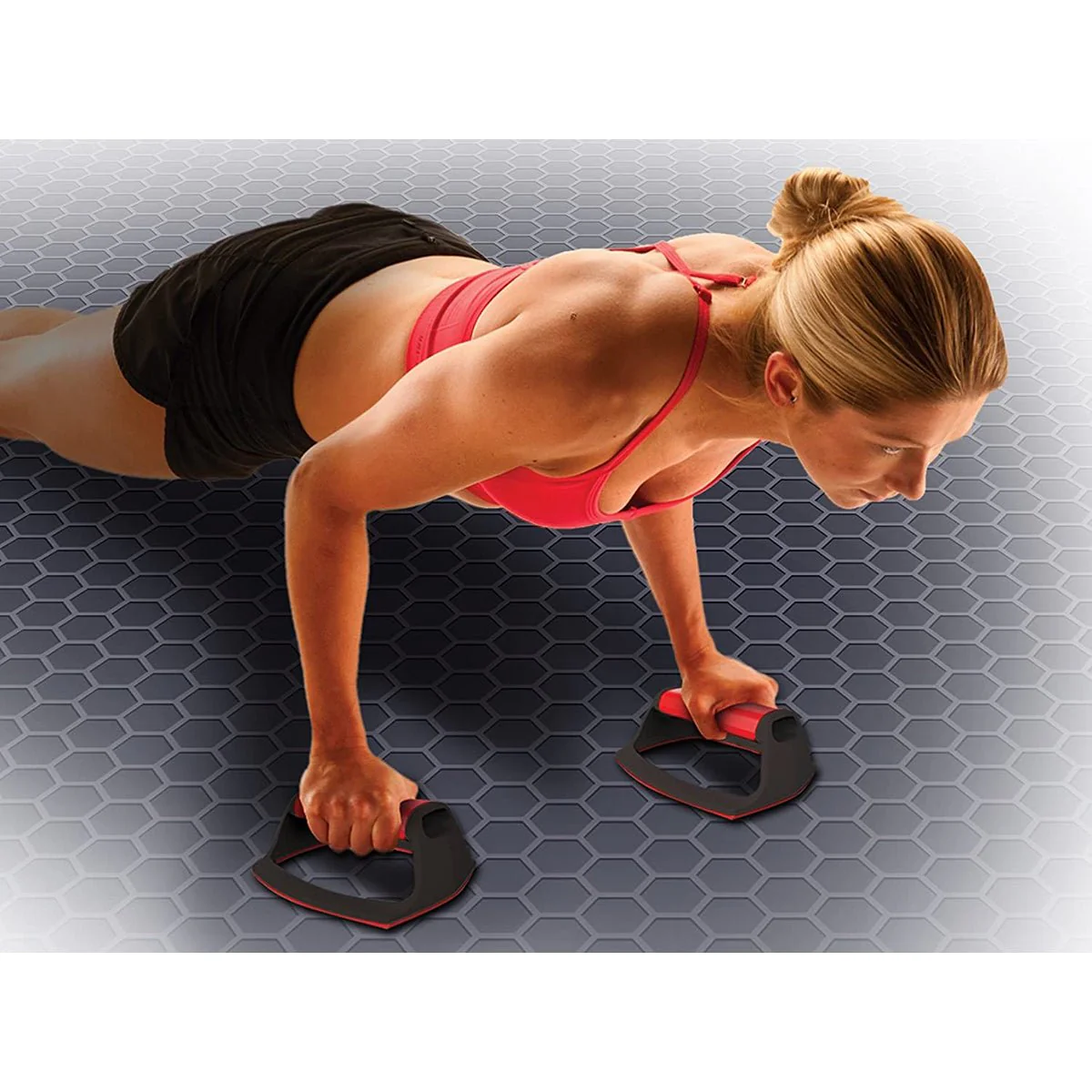 Perfect Fitness Easy Storage 360 Pushup Stands - Image 3
