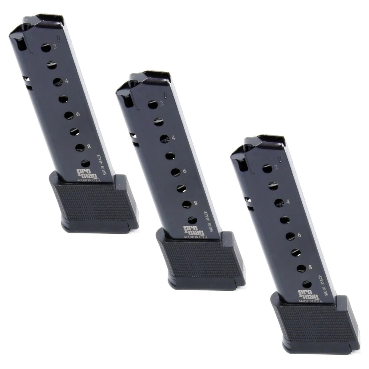 ProMag (3 pack) Sig Sauer P220 .45 ACP, 10-Round Magazine, SIG 09, Blue Steel