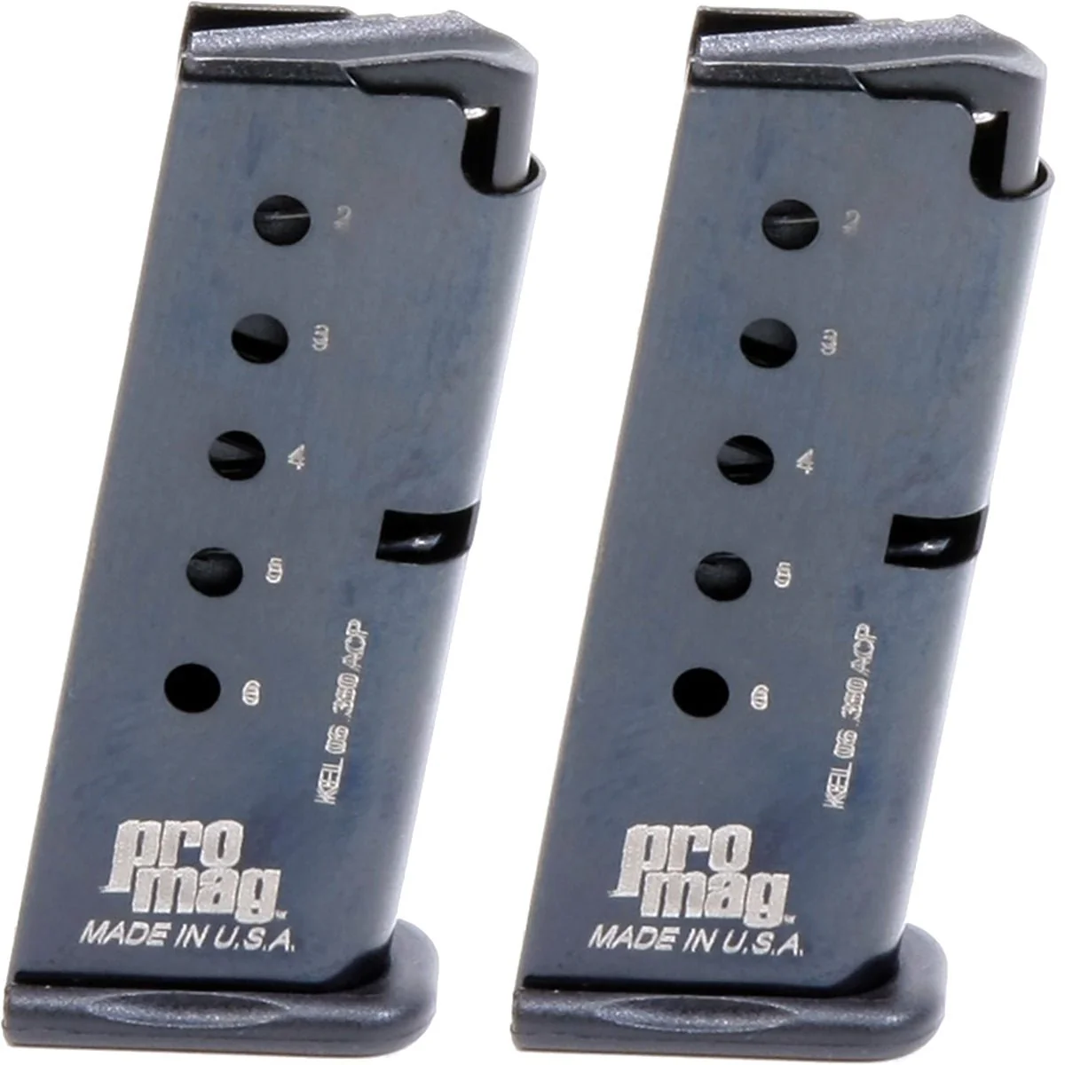 ProMag (2 Pack) Kel-Tec P-3AT .380 ACP, 6-Round Magazine, KEL 06, Blue Steel