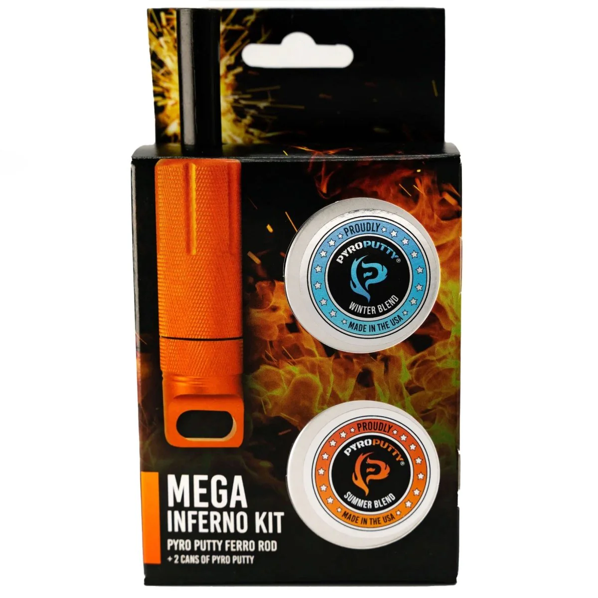 Pyro Putty - Mega Inferno Ferro Rod - Orange - Image 2
