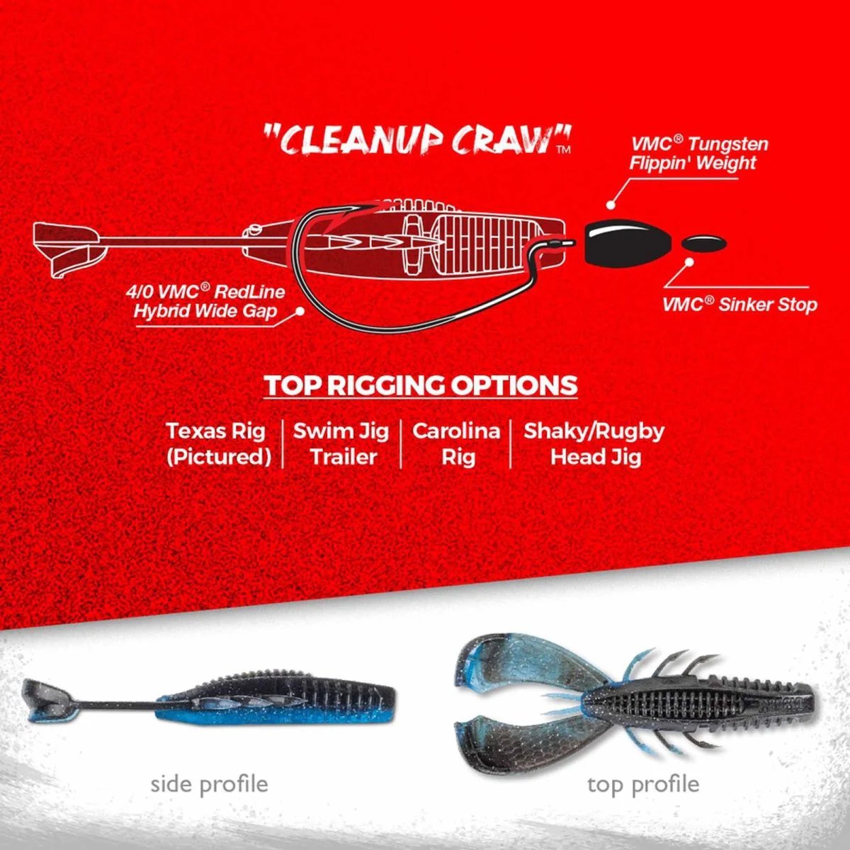Rapala CrushCity Cleanup Craw 3.5" Soft Bait - Image 2