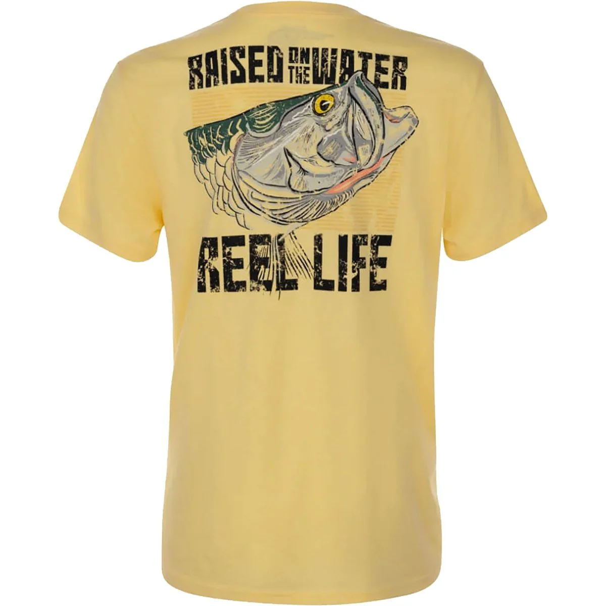 Reel Life Neptune Ocean Washed Tarpon Head T-Shirt - Golden Haze - Image 3