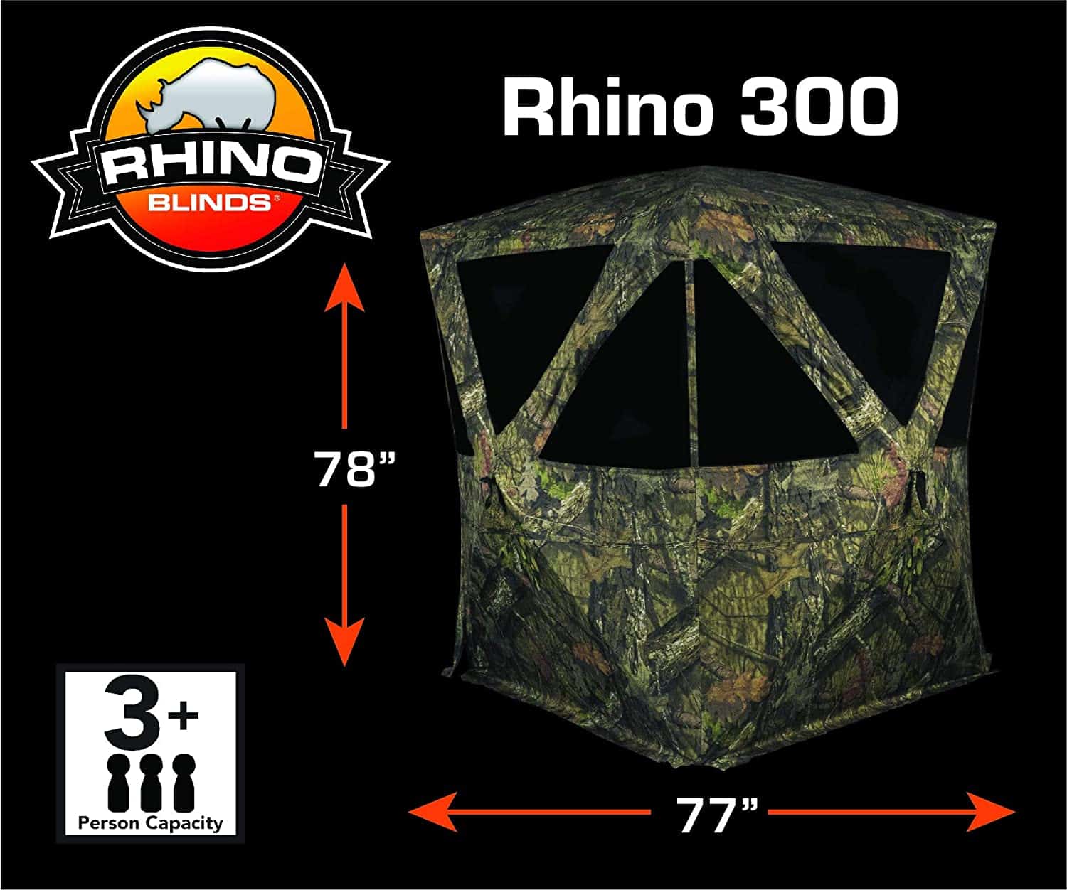 Rhino 300 Hunting Ground Blind - Mossy Oak Break Up Country - Image 2