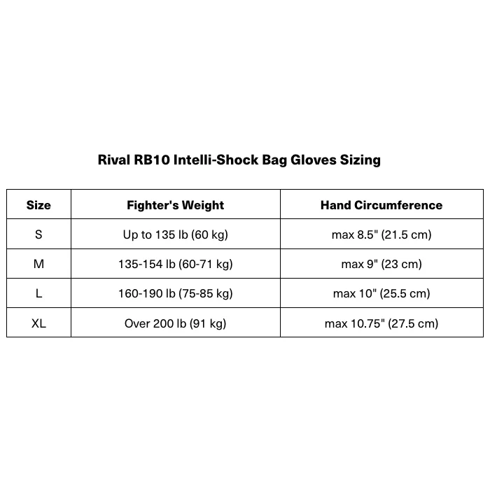 RIVAL Boxing RB10 Intelli-Shock Hook and Loop Bag Gloves - Image 27