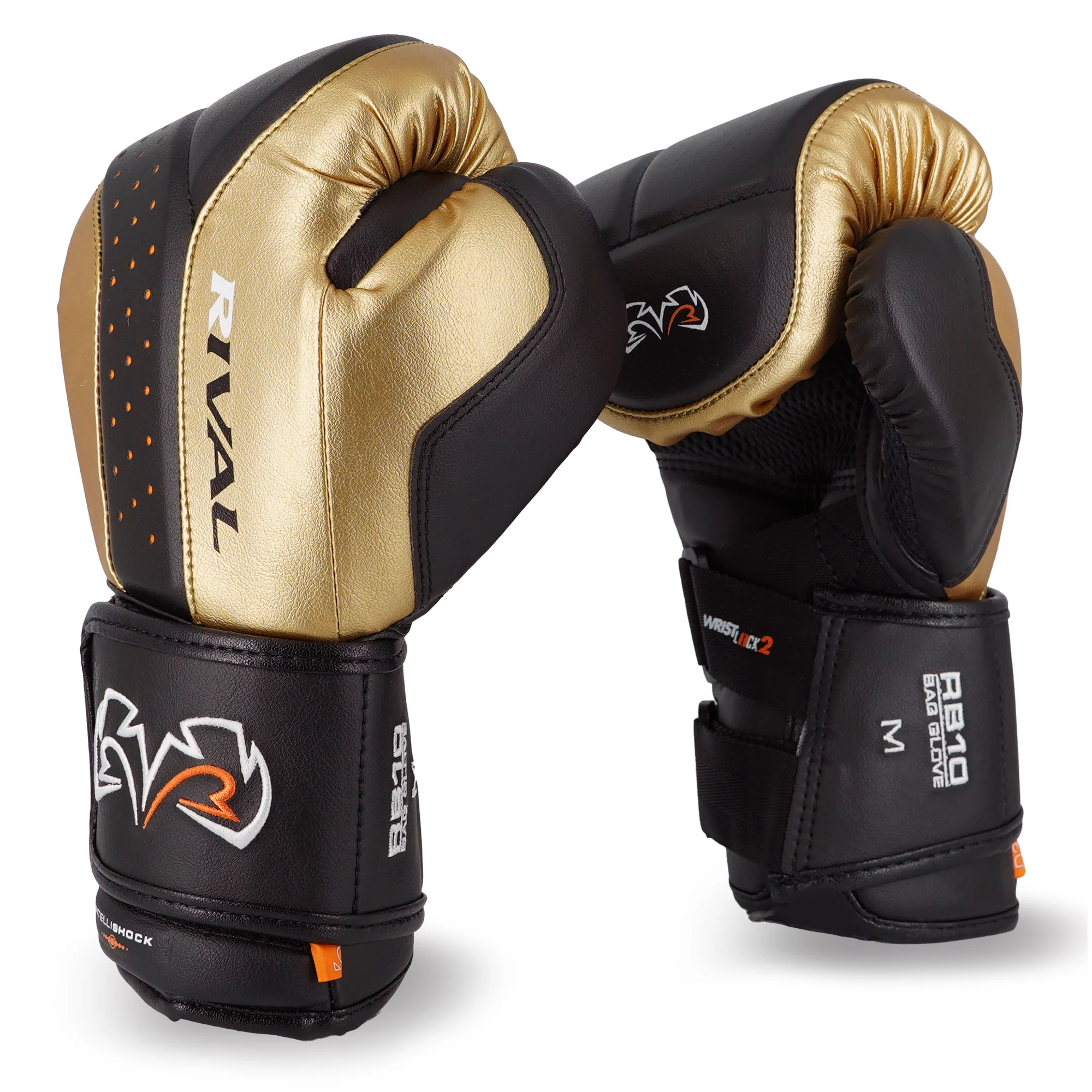 RIVAL Boxing RB10 Intelli-Shock Hook and Loop Bag Gloves - Image 3