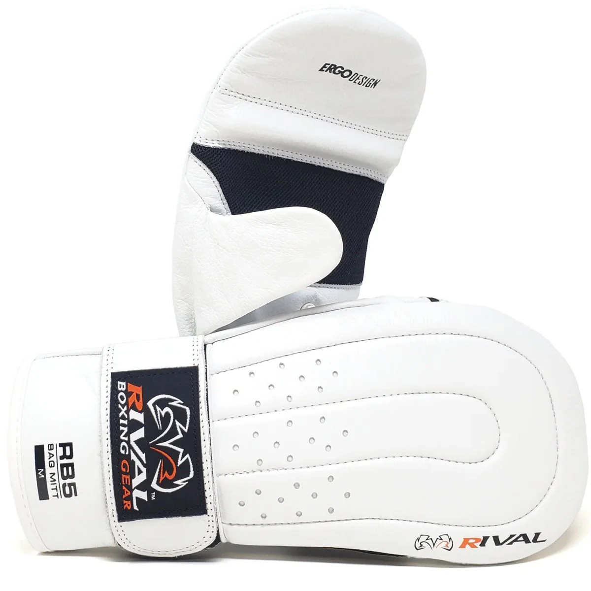 Rival Boxing RB5 Hook and Loop Leather Training Bag Mitts - Image 9