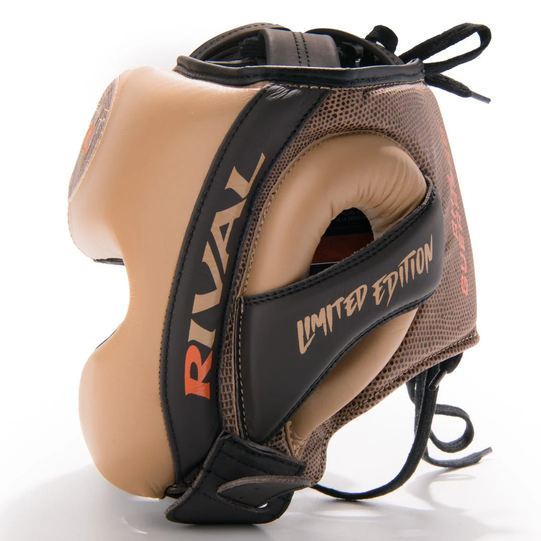Rival Boxing RHG-Guerrero Headgear, Snake/Beige - Image 4
