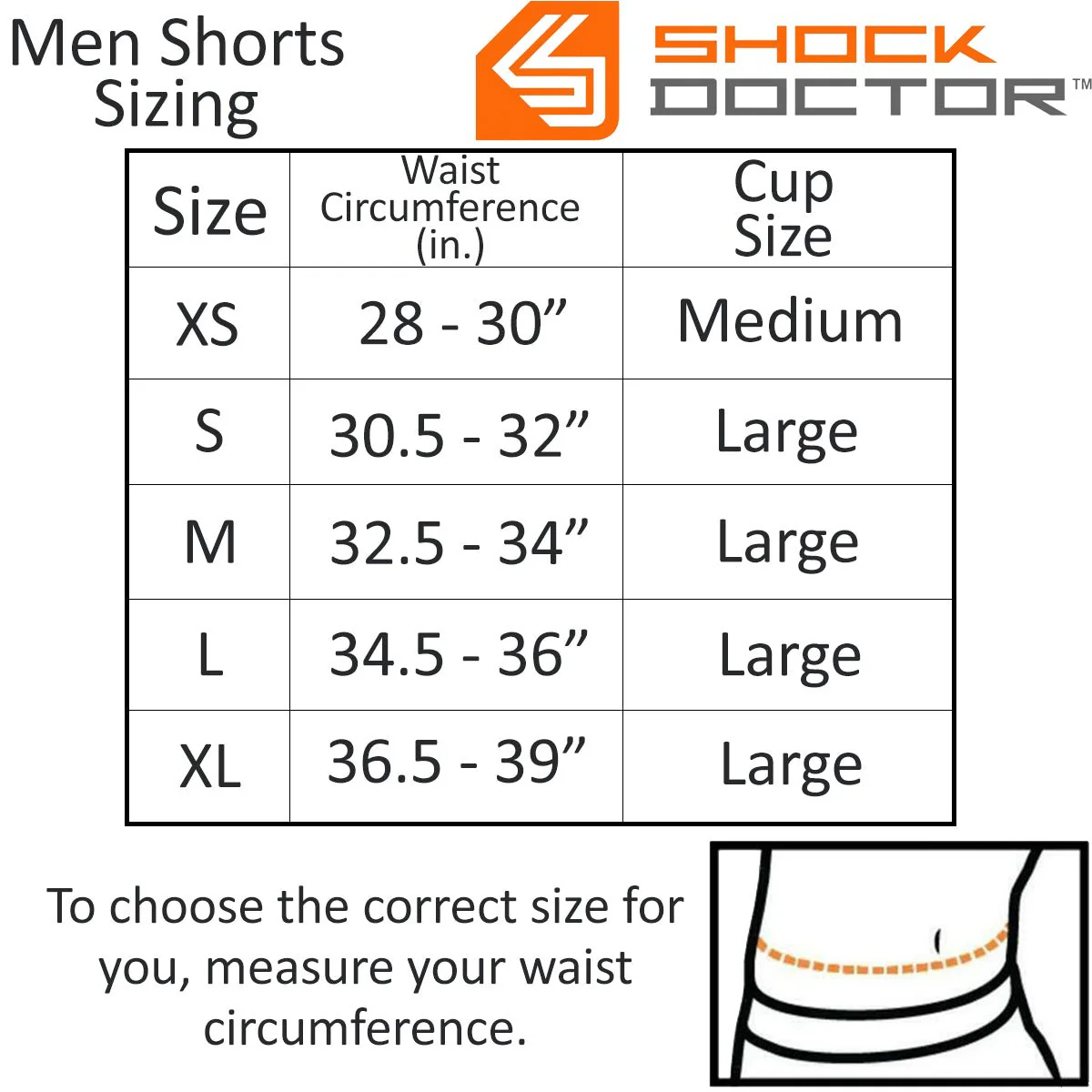 Shock Doctor Core Compression Shorts with Bio-Flex Athletic Cup - Image 2