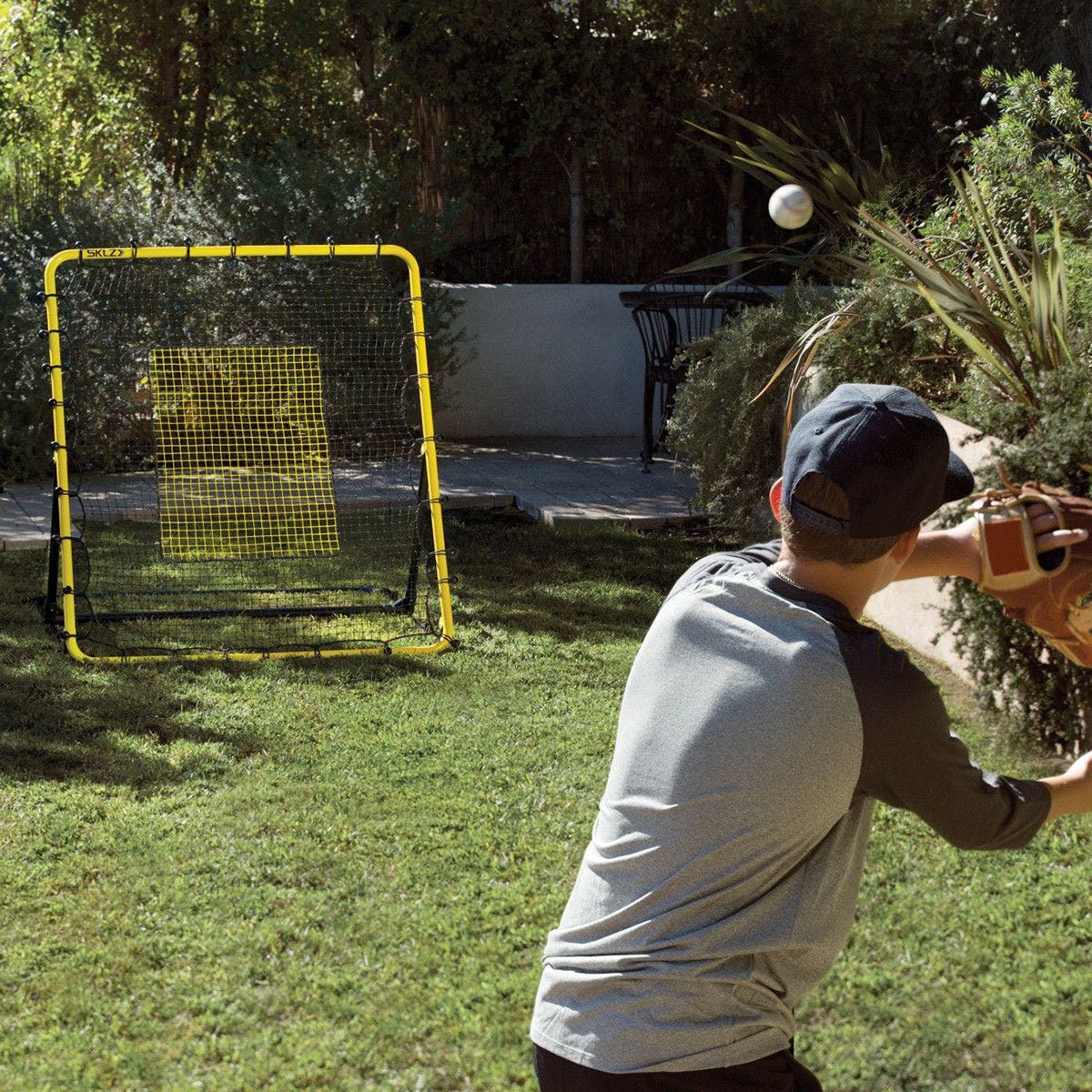 SKLZ Baseball Fielding Trainer Net - Yellow/Black - Image 3