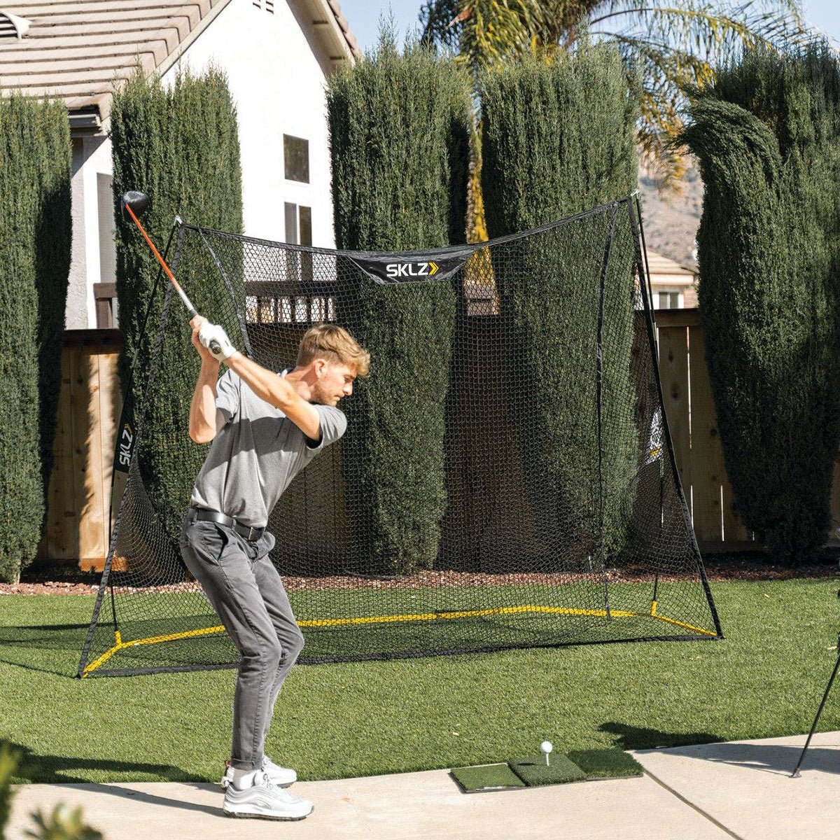 SKLZ Home Range 10' x 7' Golf Net - Black/Yellow - Image 5