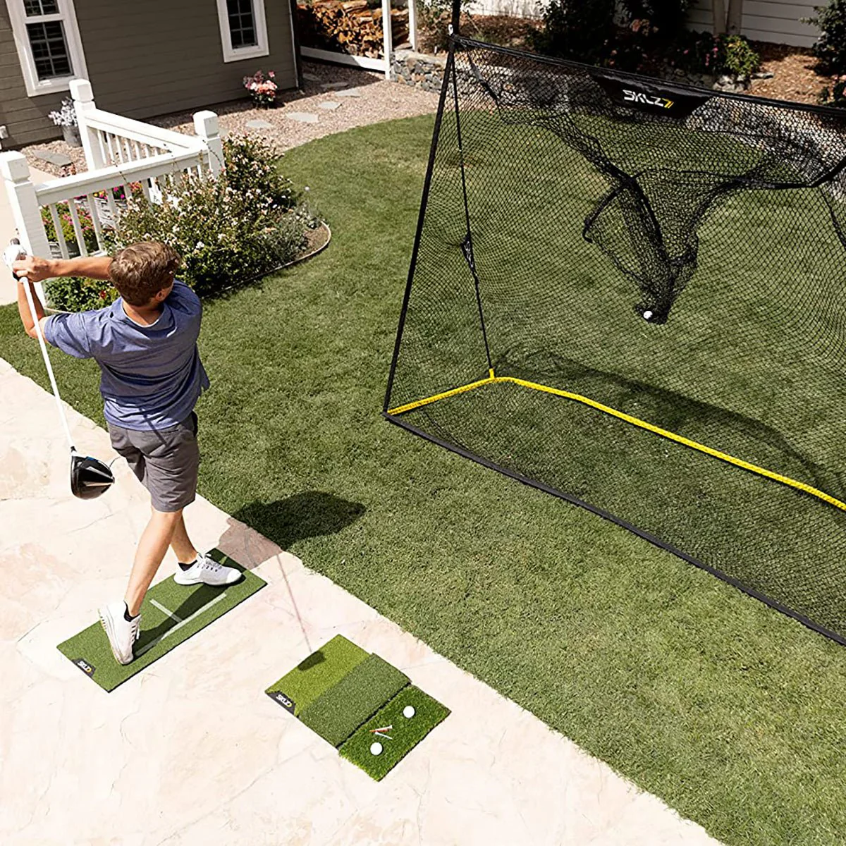 SKLZ Premium Golf Home Driving Range Kit - Black/Yellow - Image 4