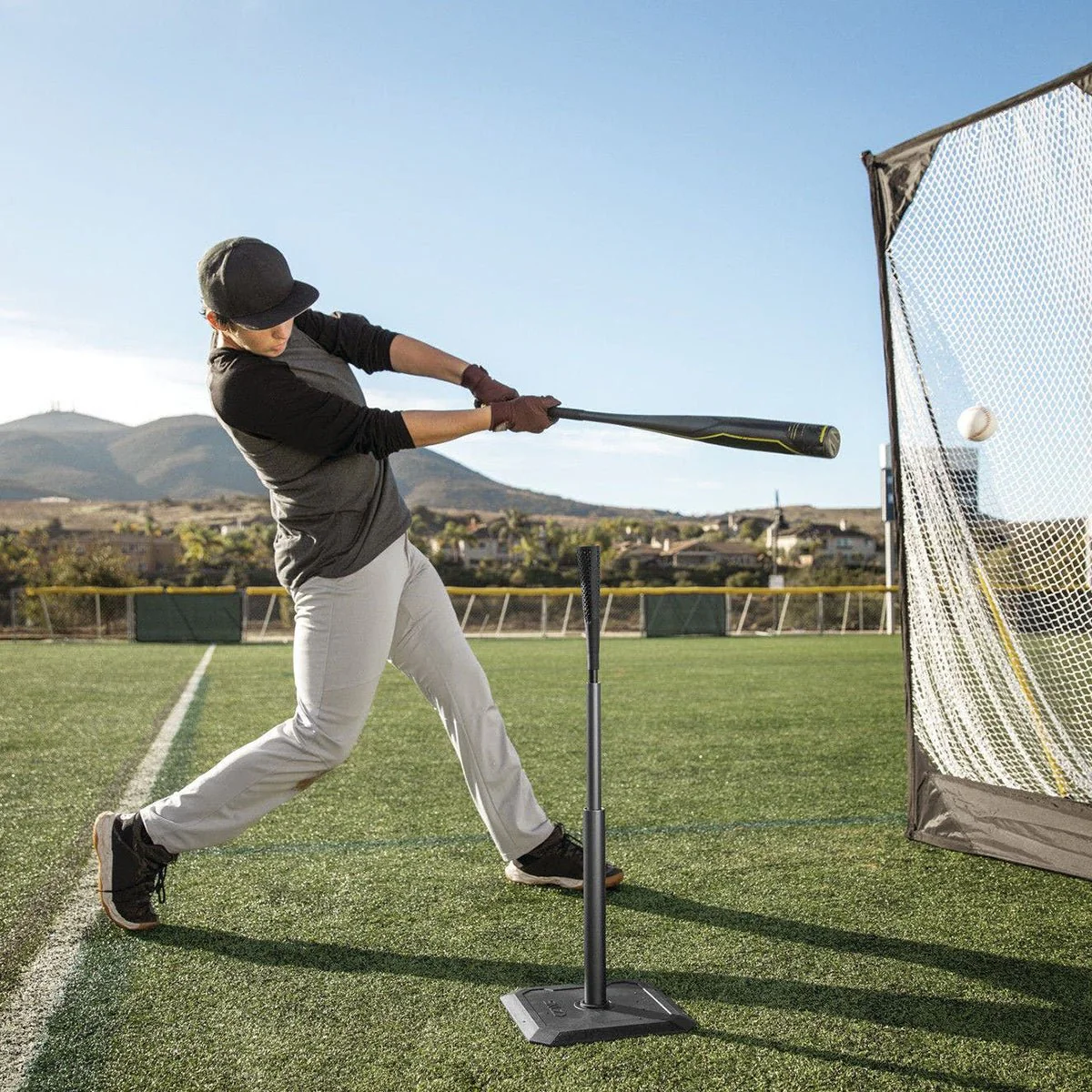 SKLZ Pro Tee Elite Baseball Training Aid - Gray - Image 5