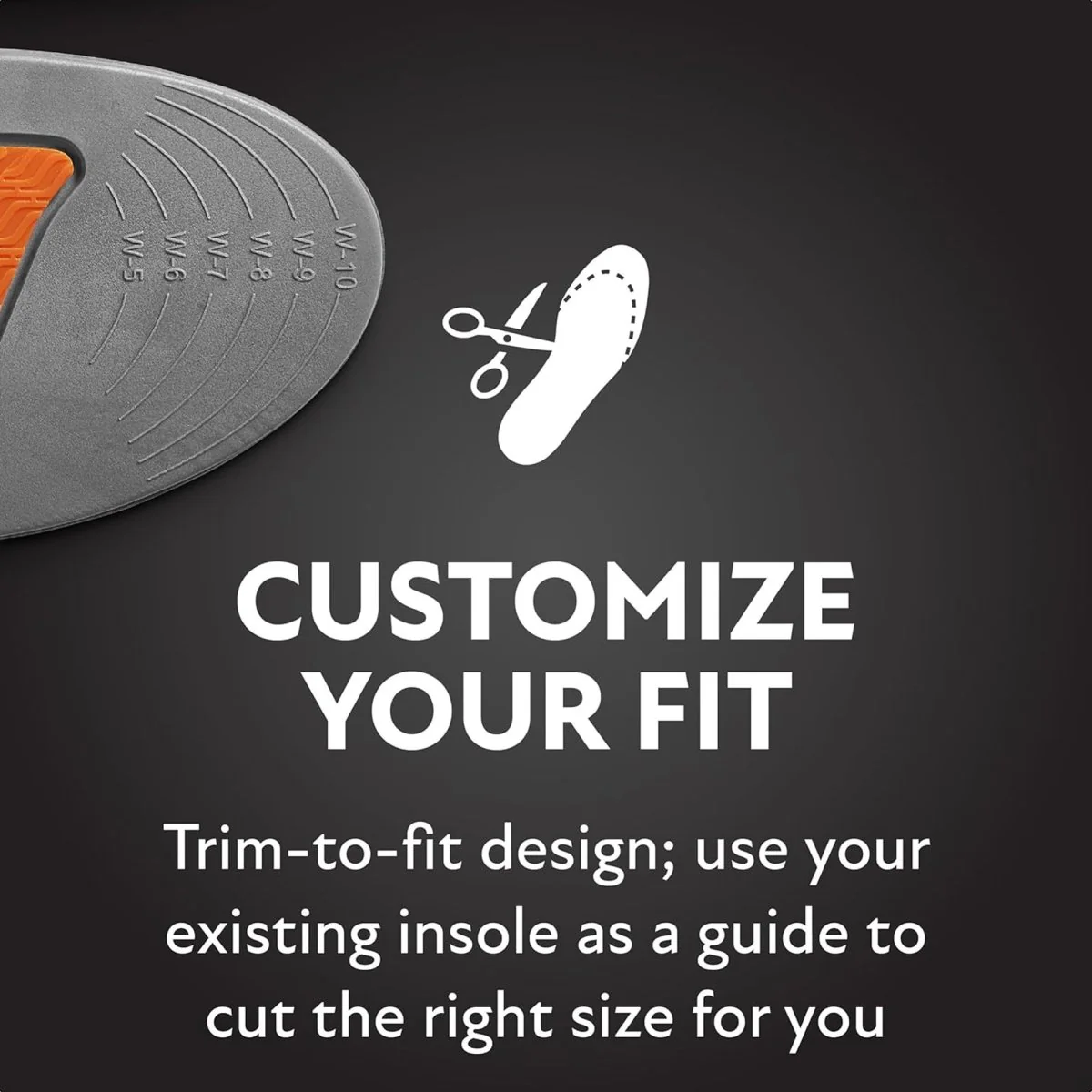 Sof Sole Athlete Trim To Fit Insoles, Men's 7-13 - Image 2