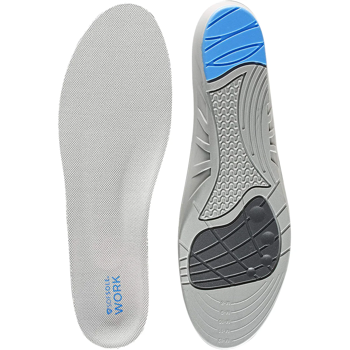 Sof Sole Full Length Work Shoe Insoles - Men's 8-13