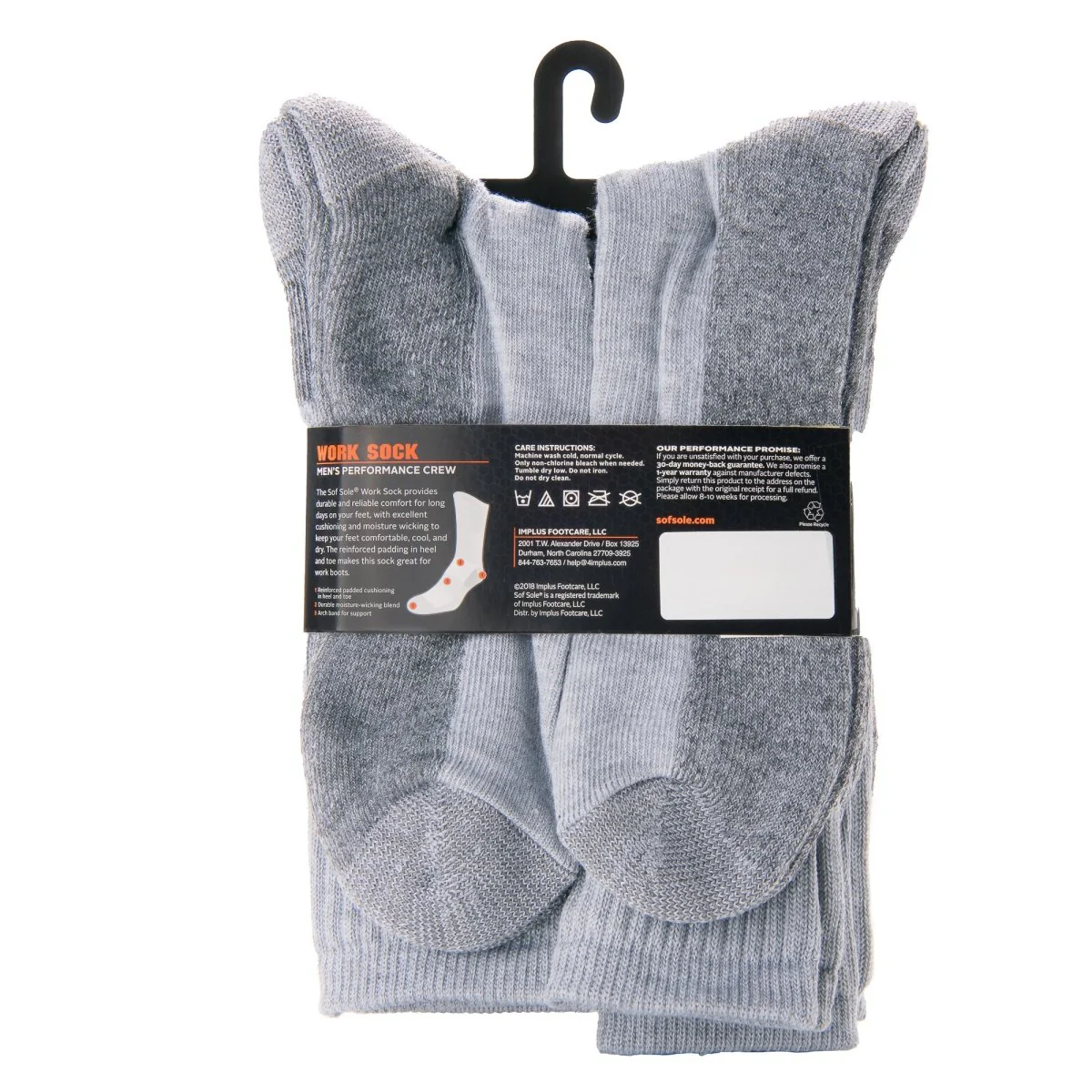 Sof Sole Men's Performance Crew Work Socks - Image 6