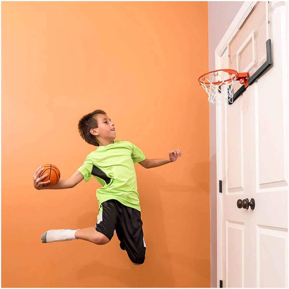 Spalding 180 Breakaway Over-The-Door Mini Basketball Hoop - Image 6