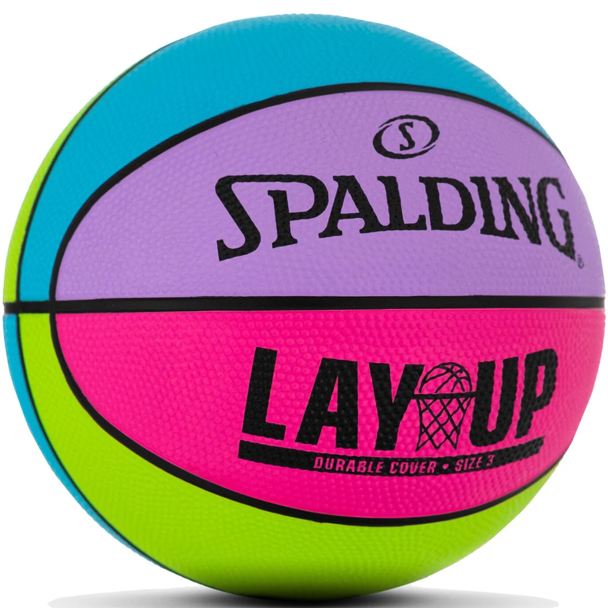Spalding 22" Lay-Up Mini Rubber Outdoor Basketball - Image 12