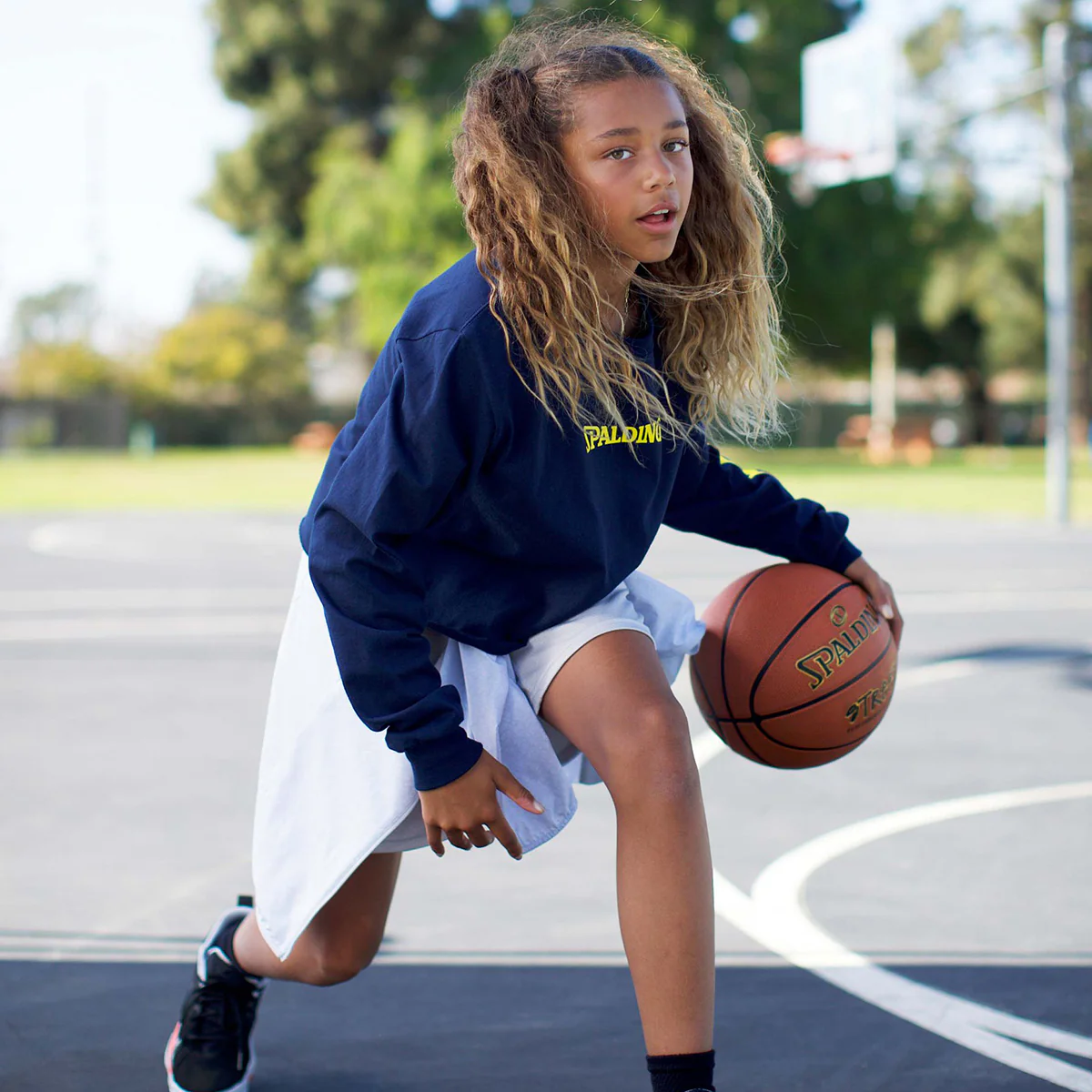 Spalding Street Outdoor Basketball - Orange - Image 5