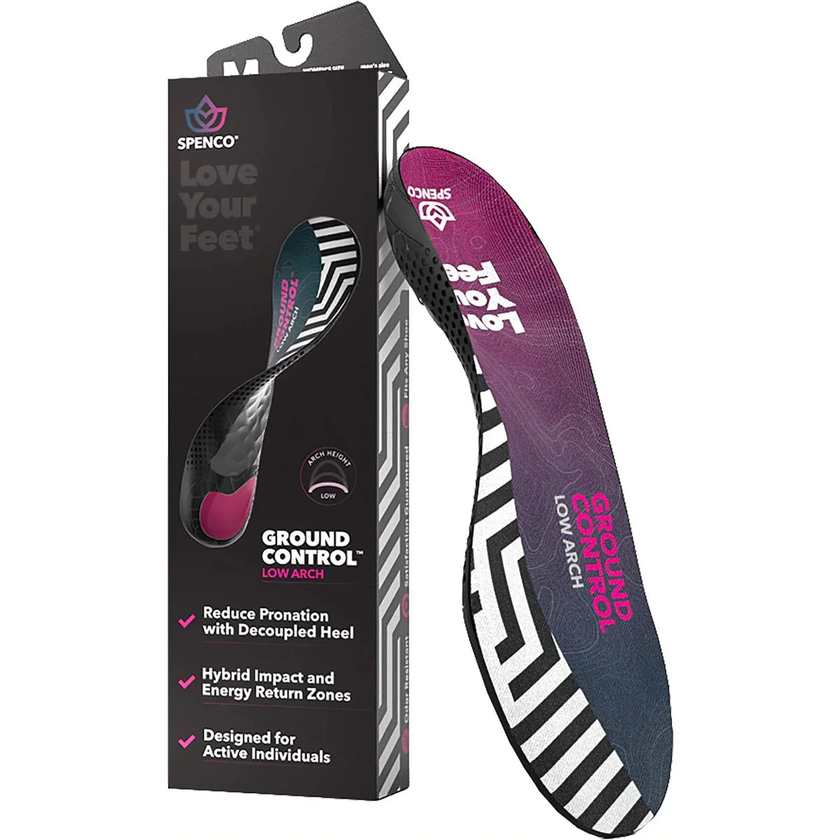 Spenco Ground Control Low Arch Shoe Insoles