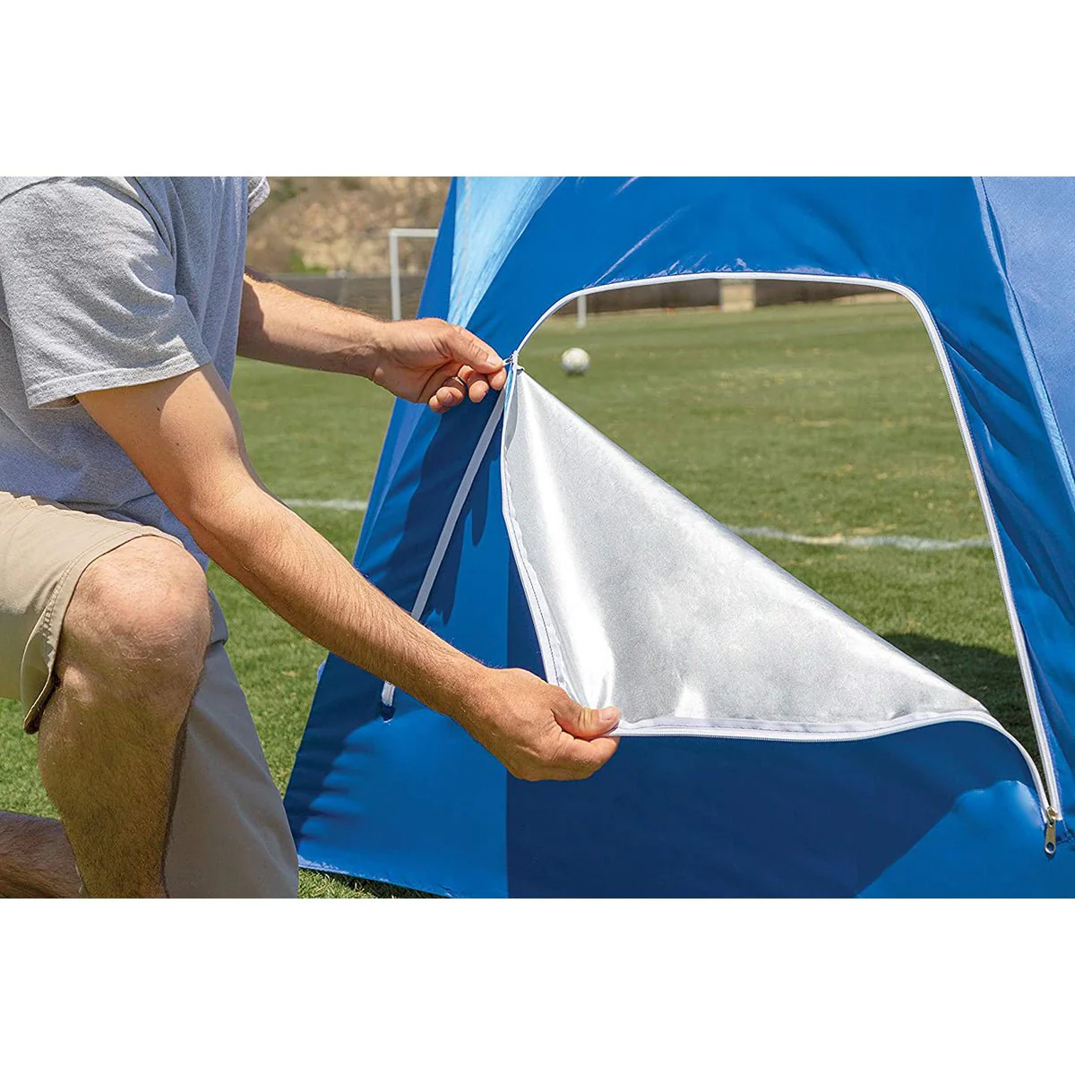 Sport-Brella Ultra 8' UPF 50+ Umbrella Shelter - Blue - Image 3