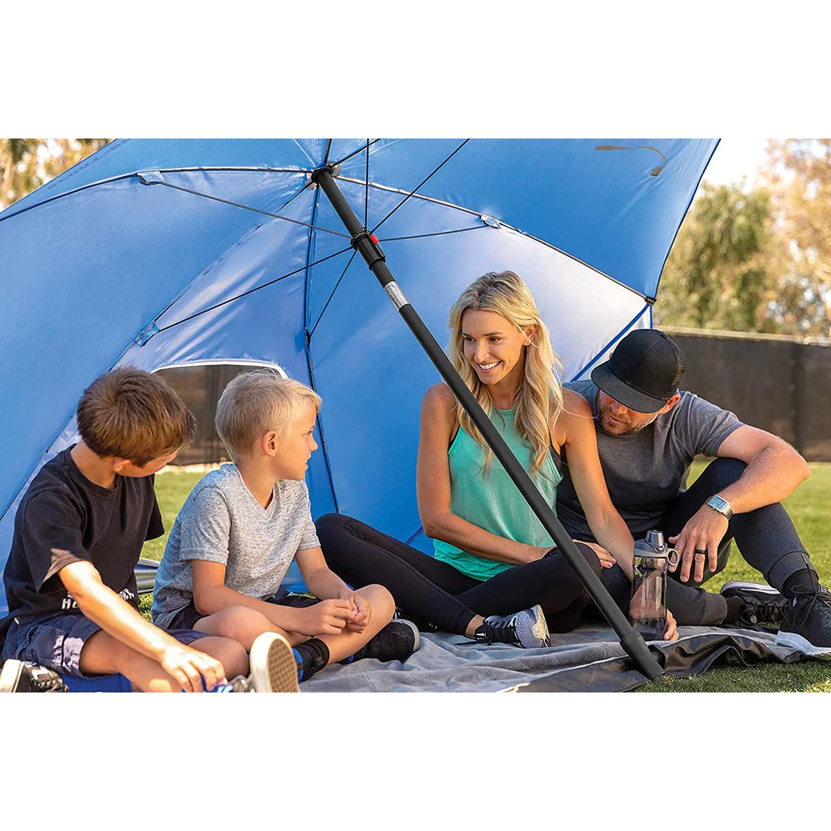 Sport-Brella Ultra 8' UPF 50+ Umbrella Shelter - Blue - Image 4