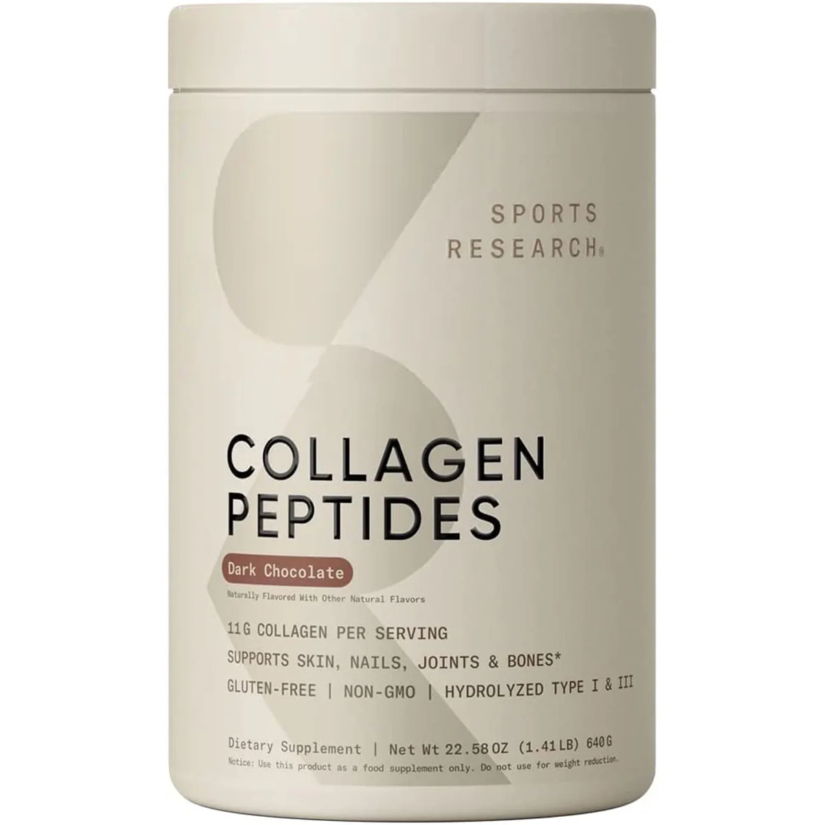 Sports Research Hydrolyzed Collagen Peptides Dietary Supplement - 41 Servings - Image 3