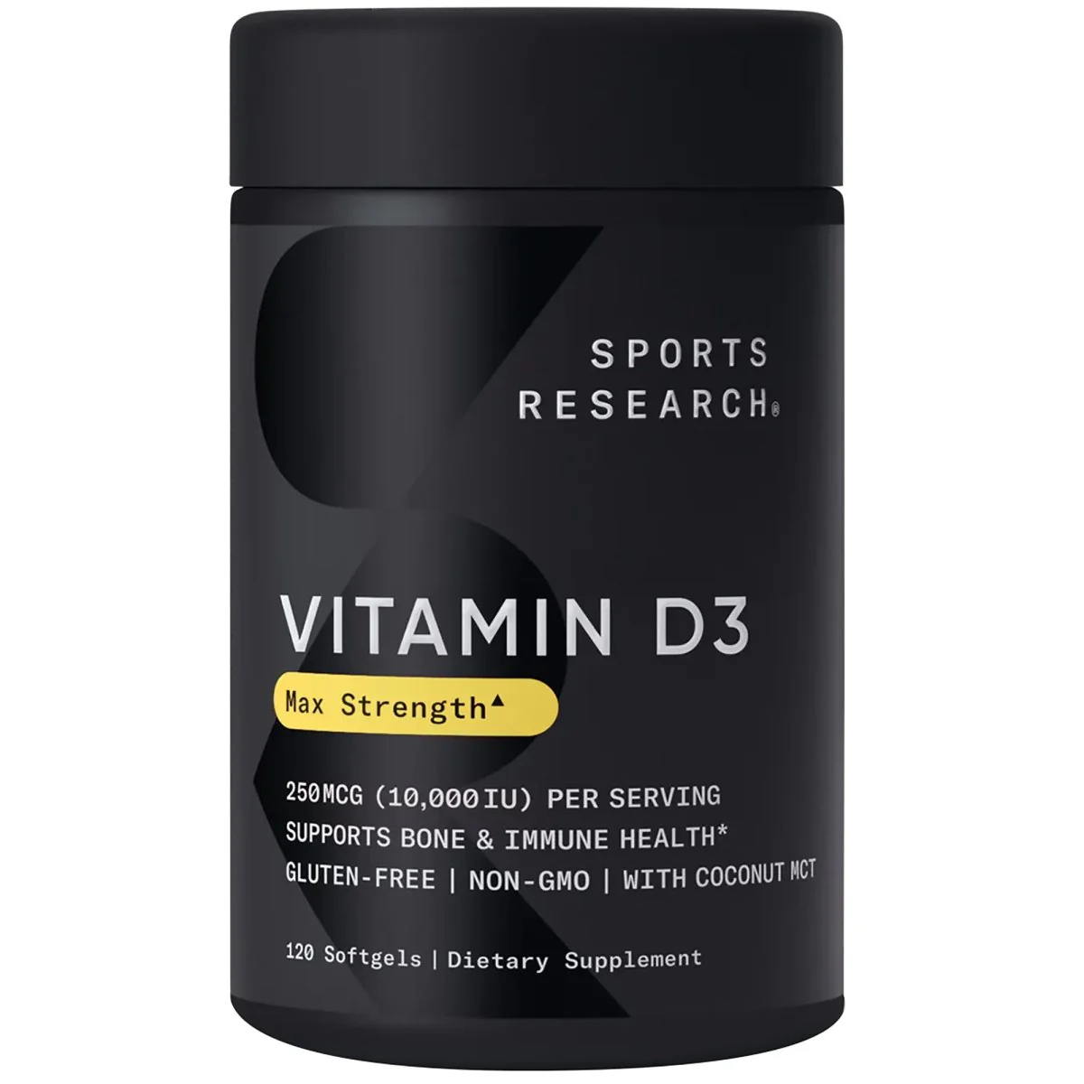 Sports Research Vitamin D3 with Coconut MCT Oil - 360 Softgels