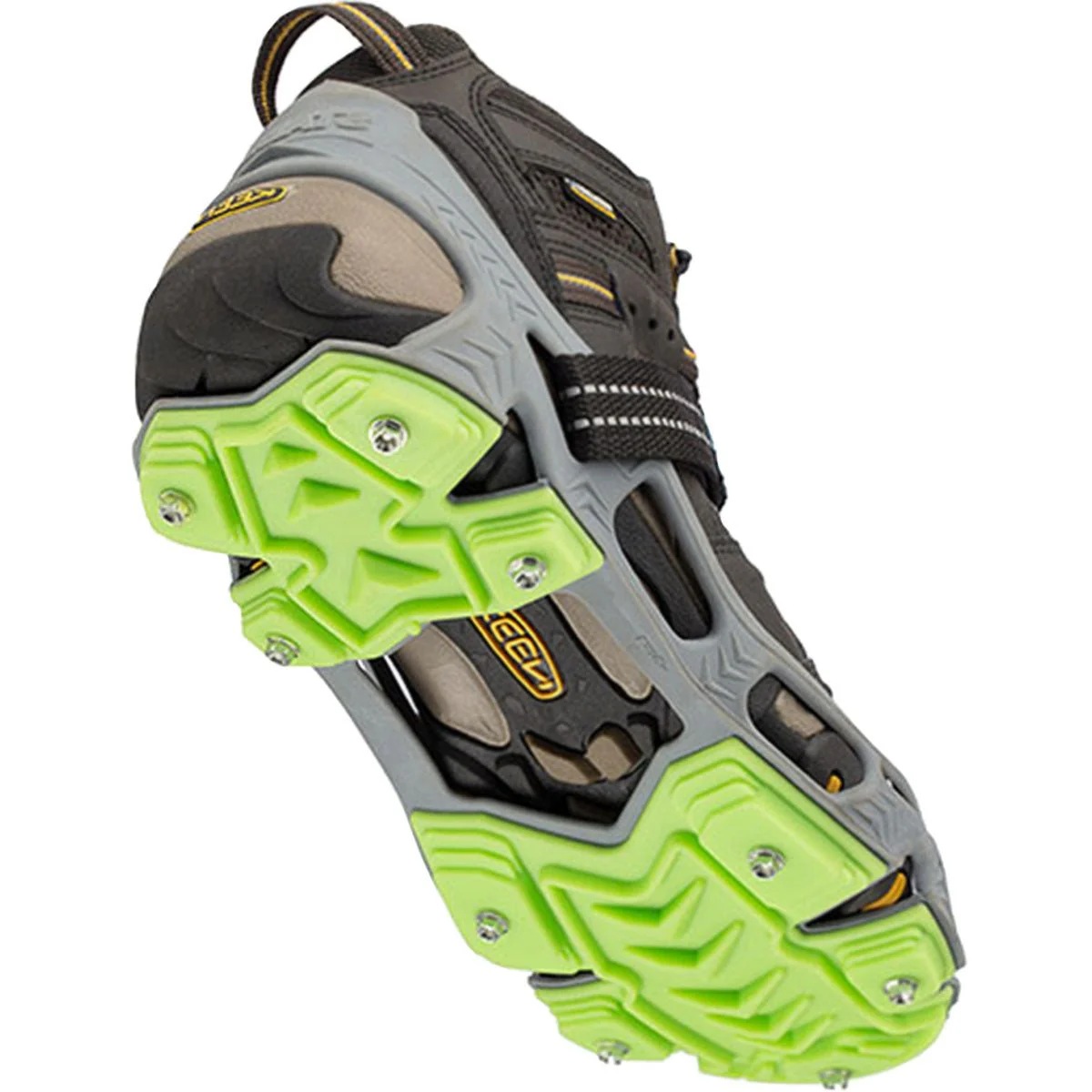 STABILicers Hike XP Removable Snow & Ice Traction Job Safety Cleats - Gray/Green - Image 3