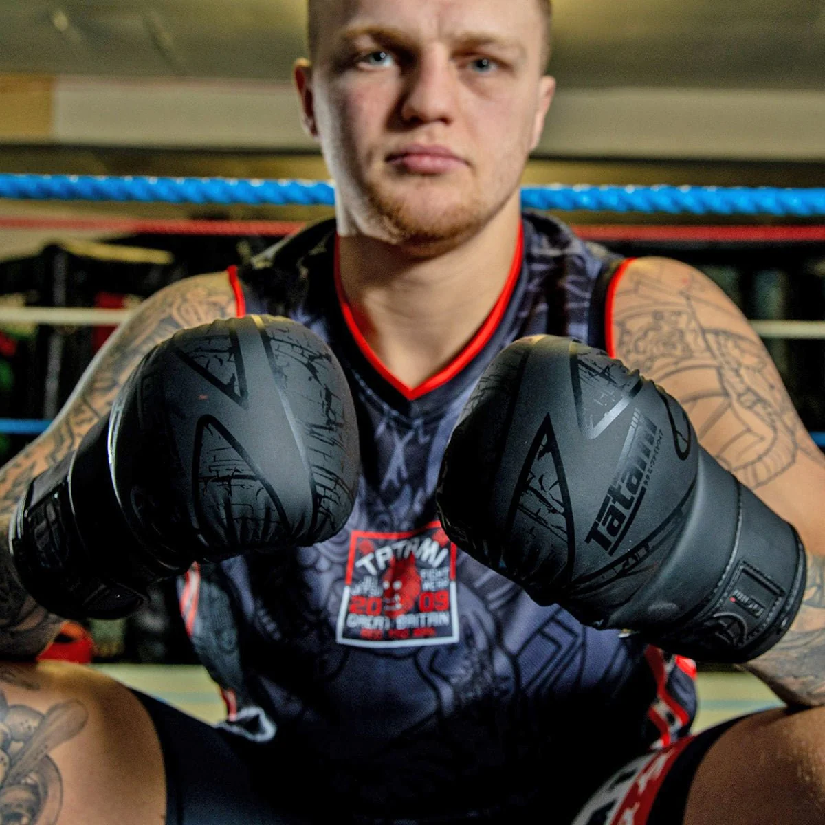 Tatami Fightwear 6 oz. Obsidian MMA Sparring Gloves - Black - Image 7