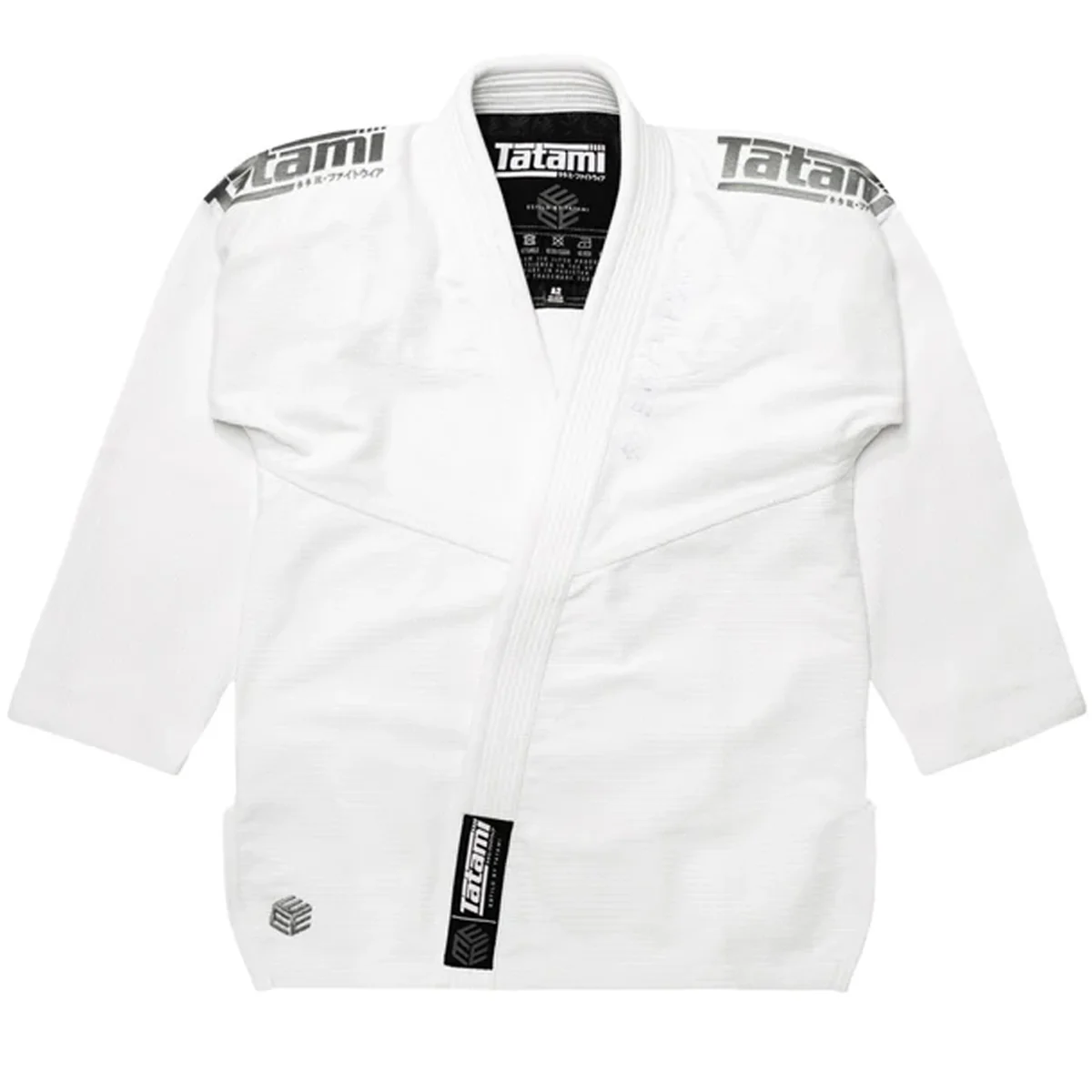 Tatami Fightwear Estilo Black Label BJJ Gi - Gray/White - Image 3