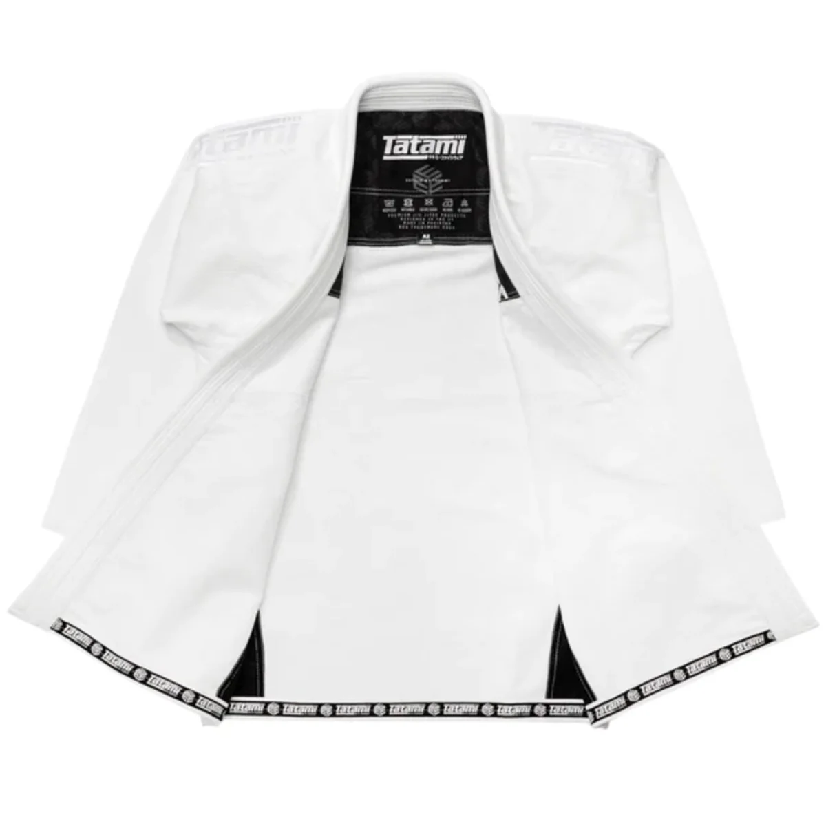 Tatami Fightwear Estilo Black Label BJJ Gi - White/White - Image 4