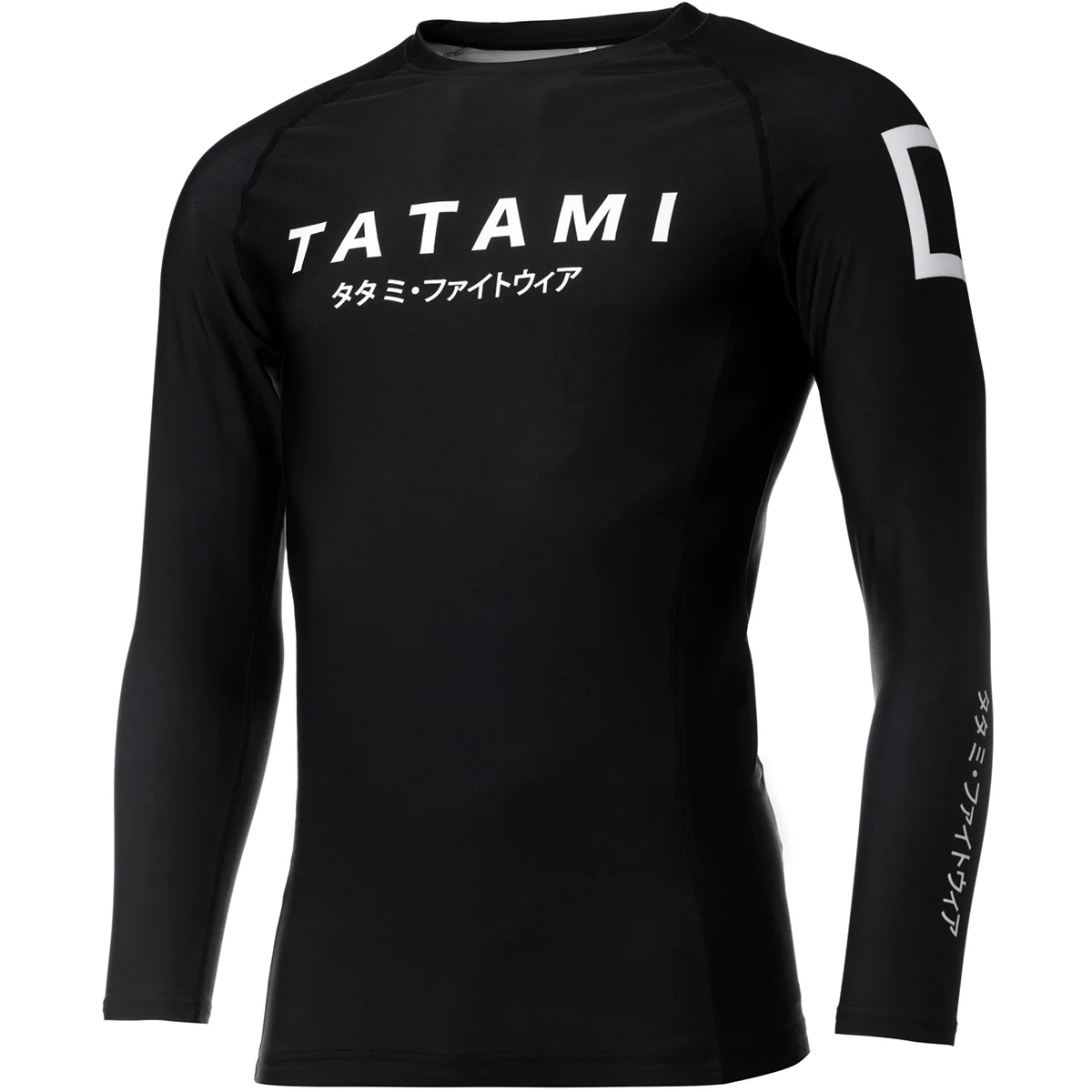 Tatami Fightwear Katakana Long Sleeve Rashguard - Black - Image 3