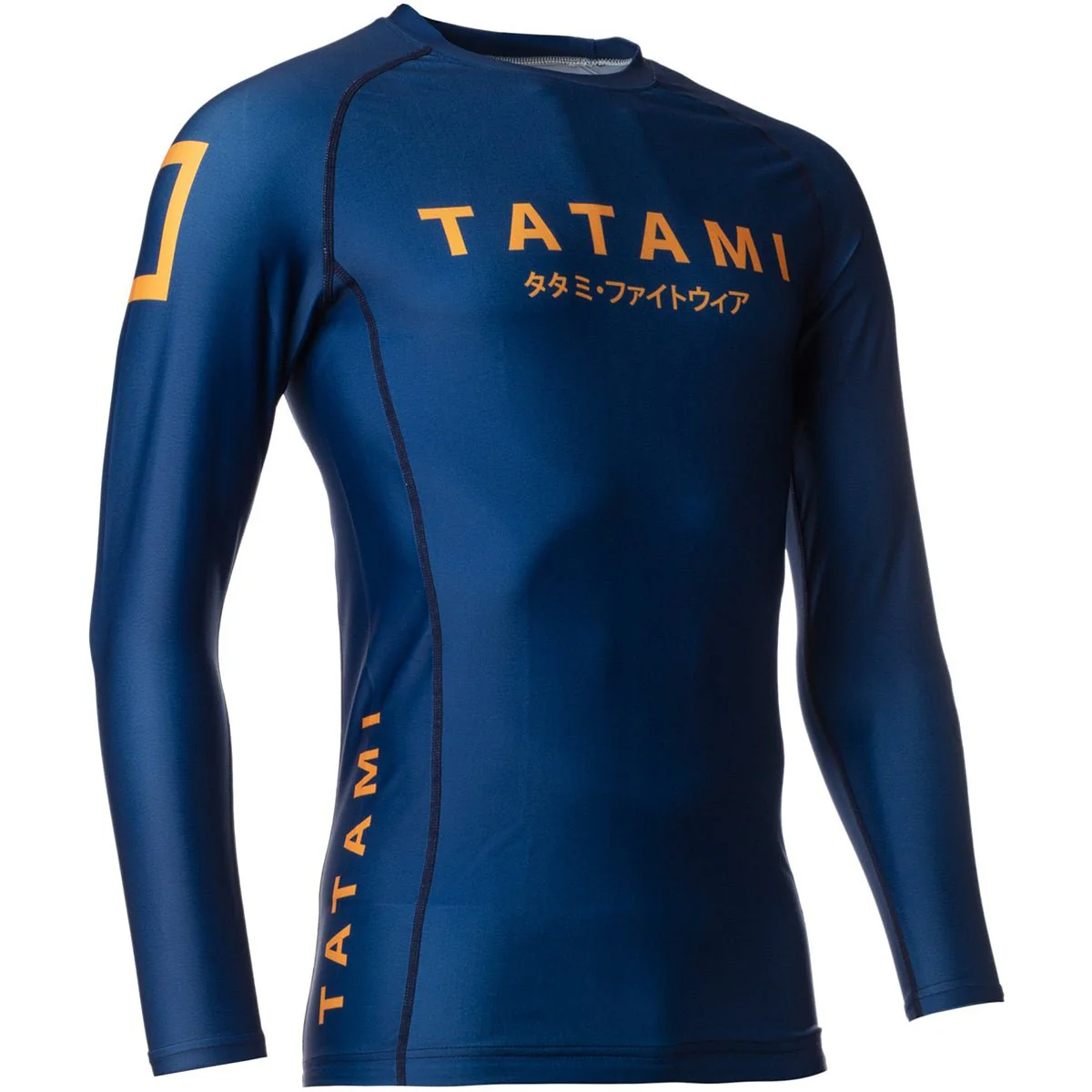 Tatami Fightwear Katakana Long Sleeve Rashguard - Navy - Image 3