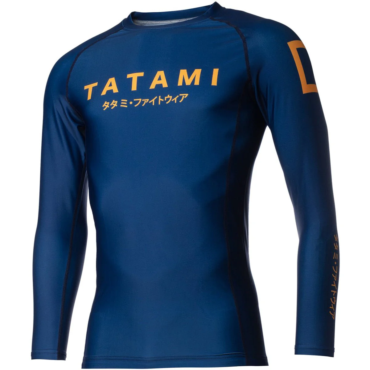 Tatami Fightwear Katakana Long Sleeve Rashguard - Navy - Image 4