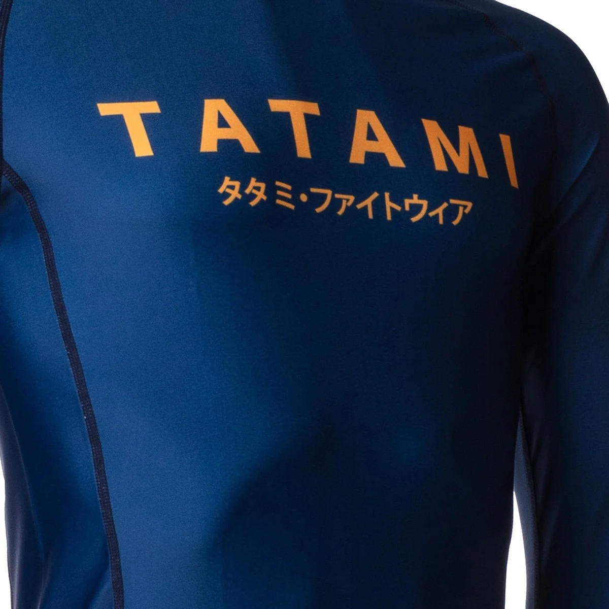 Tatami Fightwear Katakana Long Sleeve Rashguard - Navy - Image 6