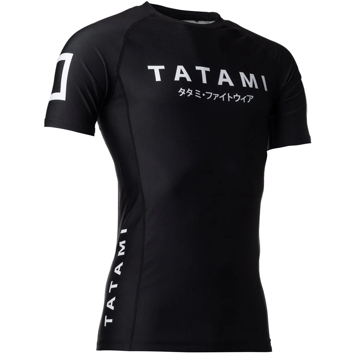 Tatami Fightwear Katakana Short Sleeve Rashguard - Black - Image 4