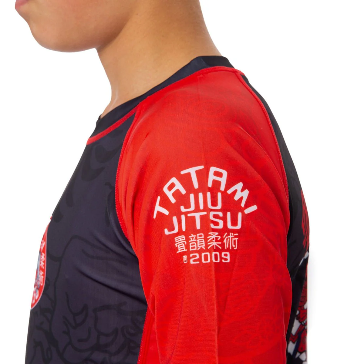 Tatami Fightwear Kid's Takedown Tiger Eco Tech Recycled Rashguard - Black - Image 8