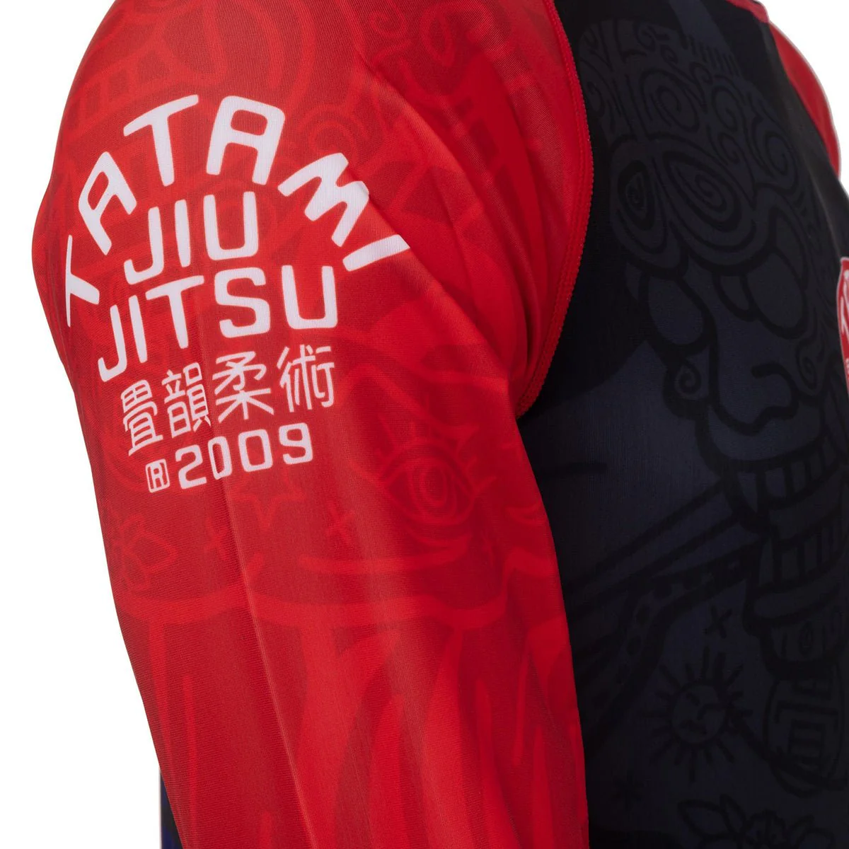 Tatami Fightwear Takedown Tiger Eco Tech Recycled Long Sleeve Rashguard - Black - Image 5