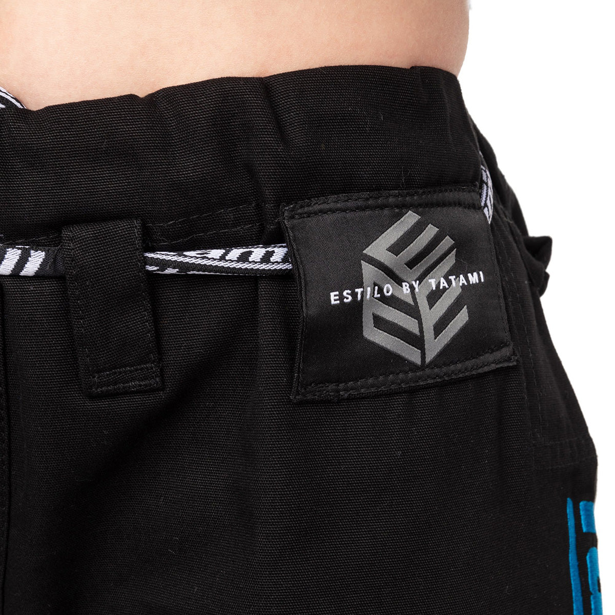 Tatami Fightwear Women's Estilo Black Label BJJ Gi - Blue/Black - Image 8