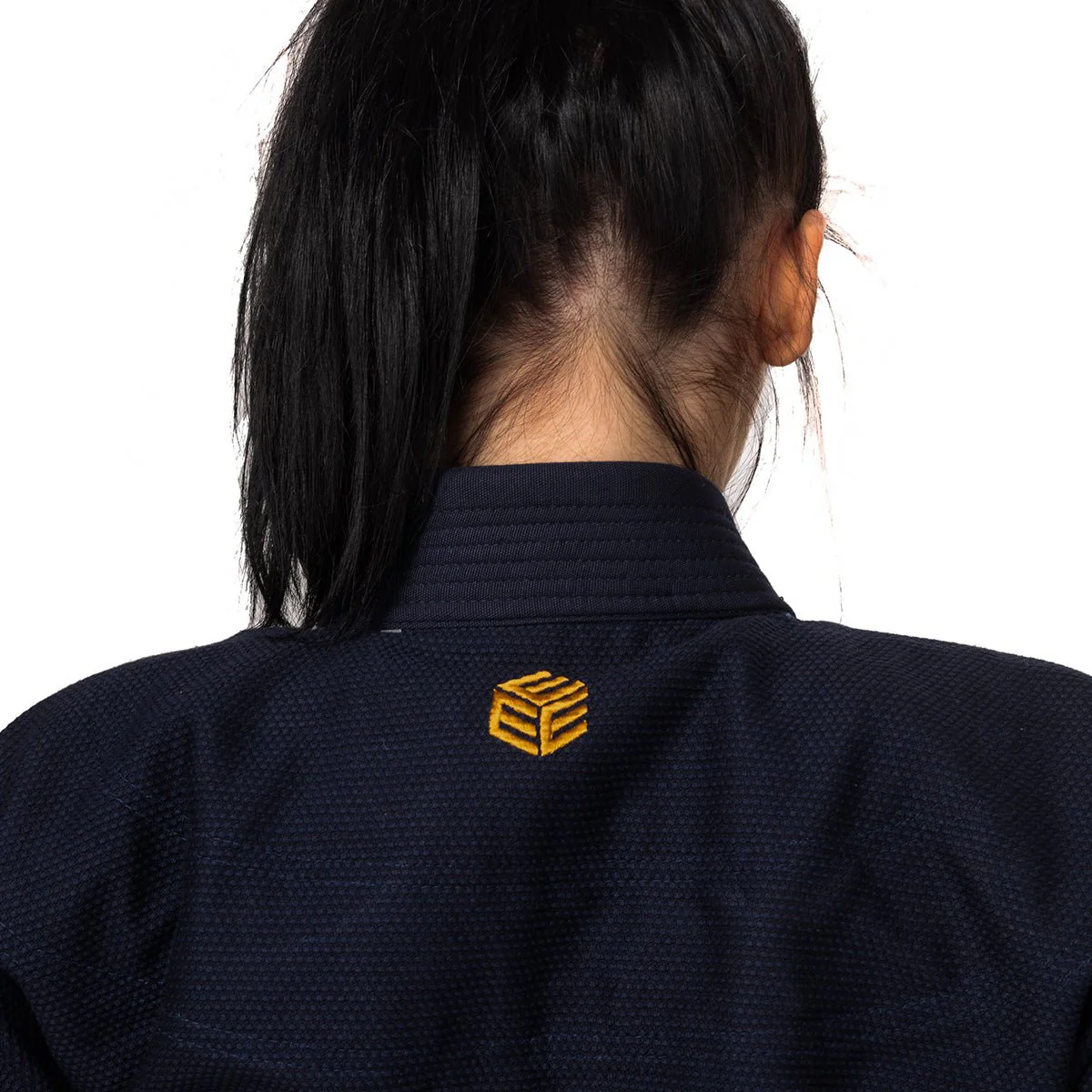 Tatami Fightwear Women's Estilo Black Label BJJ Gi - Gold/Navy - Image 11