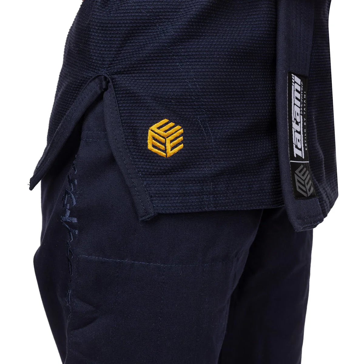 Tatami Fightwear Women's Estilo Black Label BJJ Gi - Gold/Navy - Image 7