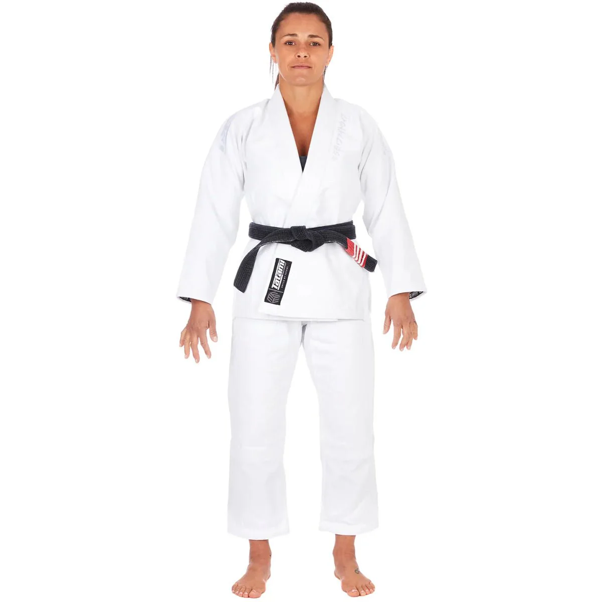 Tatami Fightwear Women's Estilo Black Label BJJ Gi - White/White - Image 2