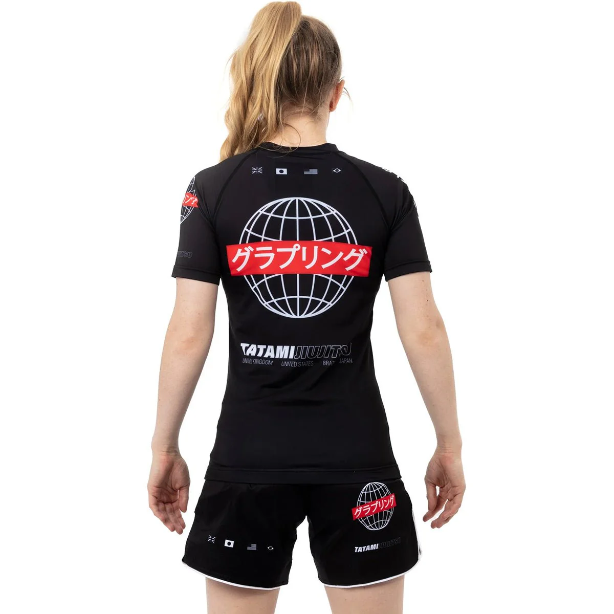 Tatami Fightwear Women's Global Short Sleeve Rashguard - Black - Image 3