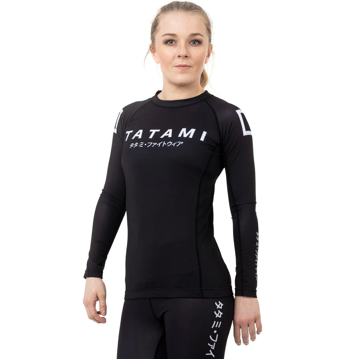 Tatami Fightwear Women's Katakana Long Sleeve Rashguard - Black - Image 4