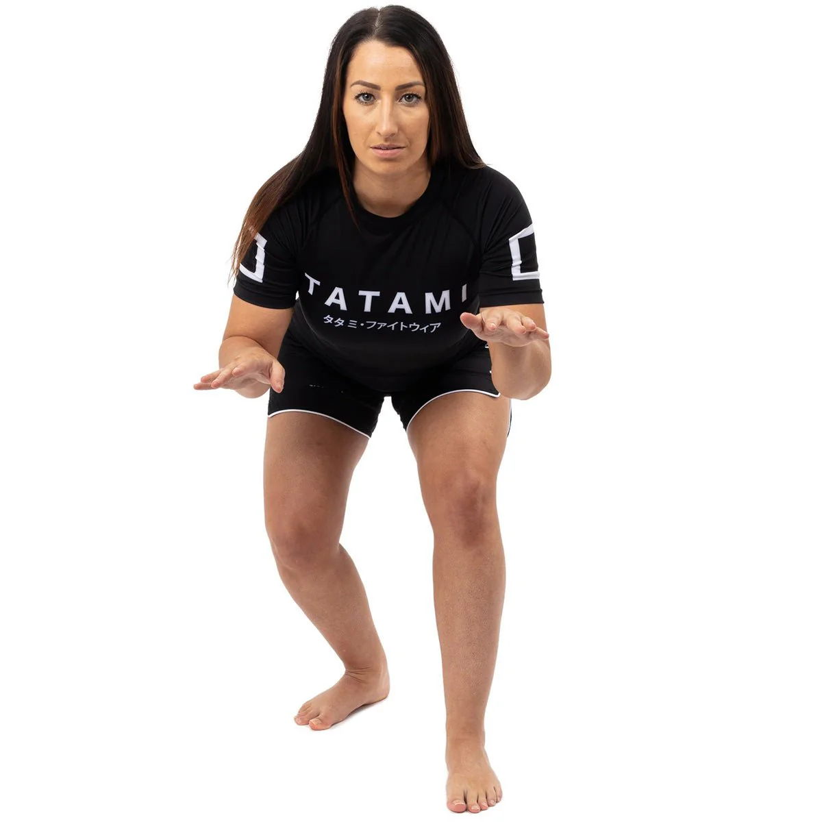 Tatami Fightwear Women's Katakana Short Sleeve Rashguard - Black - Image 5
