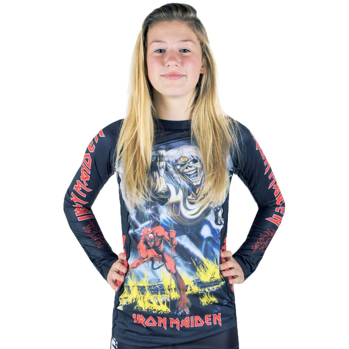 Tatami Fightwear x Iron Maiden Ladies Number of the Beast Long Sleeve Rashguard