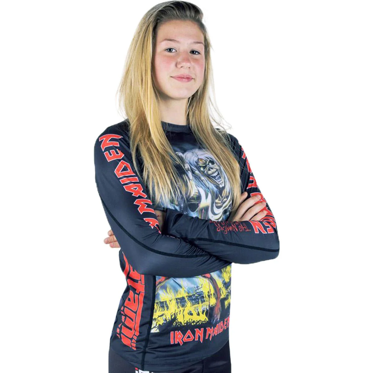 Tatami Fightwear x Iron Maiden Ladies Number of the Beast Long Sleeve Rashguard - Image 3