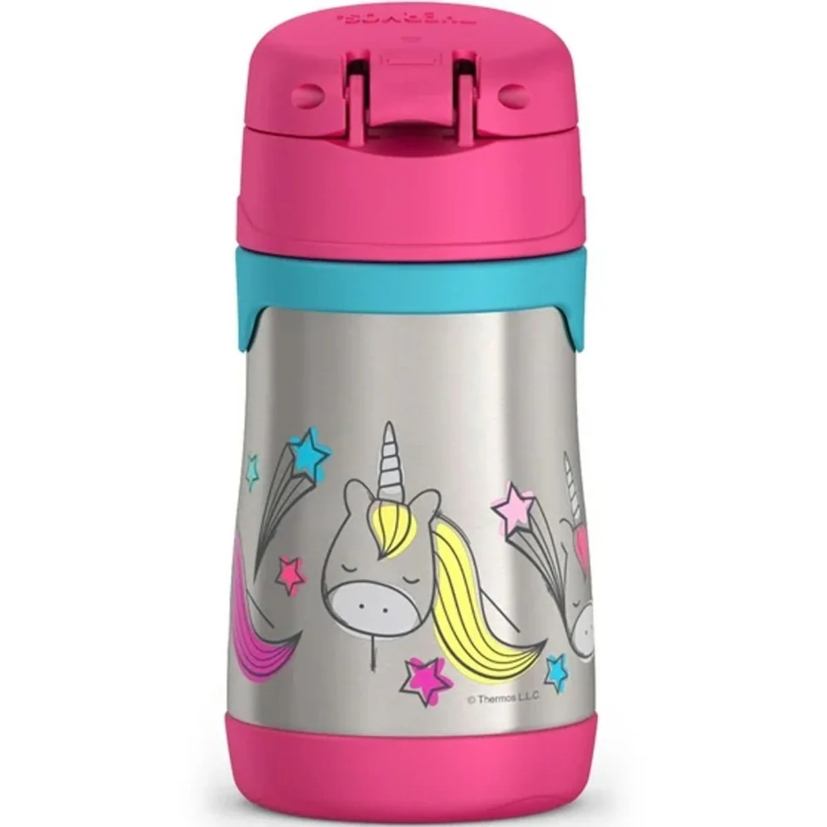 Thermo Kids 10 oz. Foogo Vaccum Insulated Stainless Steel Straw Bottle - Image 9