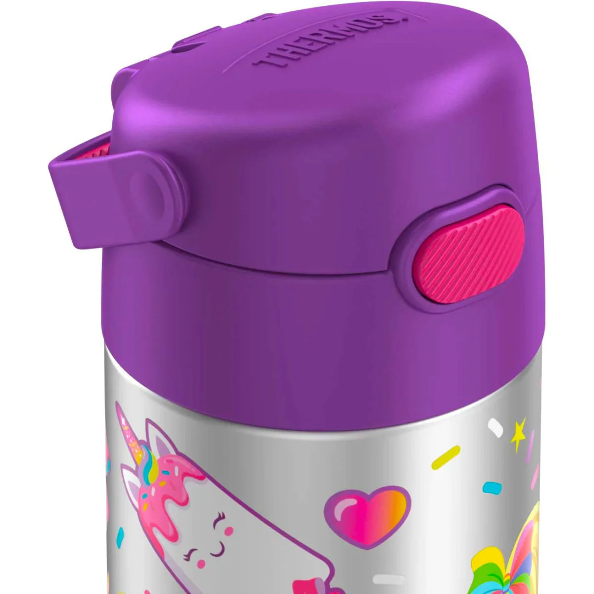 Thermos 12 oz. Kid's Funtainer Insulated Stainless Steel Bottle w/ Bail Handle - Image 8