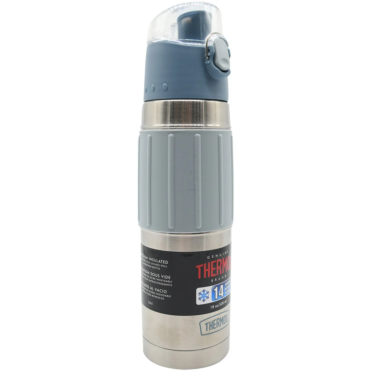 Thermos 18 oz. Vacuum Insulated Stainless Steel Water Bottle - Silver/Gray - Image 2